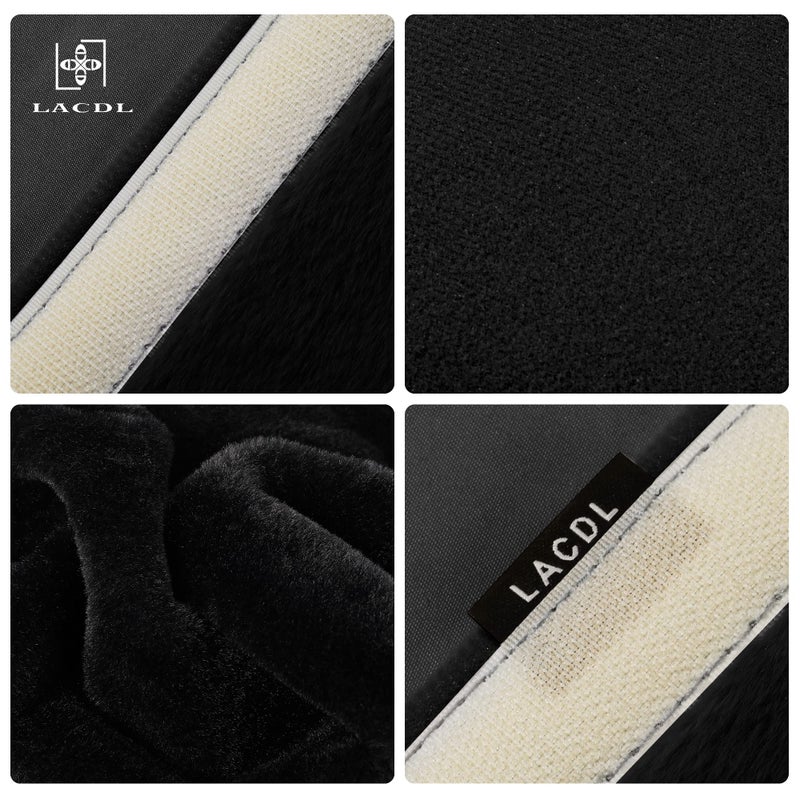LACDL Extra Long Seatbelt Cover Super Soft Furry for Adults Kids Women & Men  Thick Plush Full Car Seat Belt Strap Cushion  Fluffy Shoulder Pad Protector  Auto Interior Accessories  1pc  Black  15.5in - Image 4